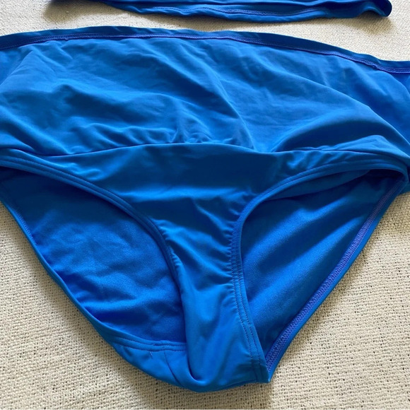 La Vie  En Rose Aqua Blue Tankini Two Piece Swimsuit Size S - Picture 5 of 9